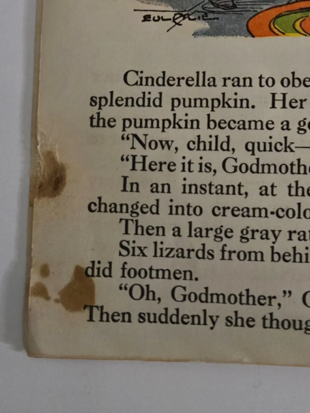 Vintage 1934 Cinderella Book Platt & Munk Illustrated Fairy Tale Childrens Story